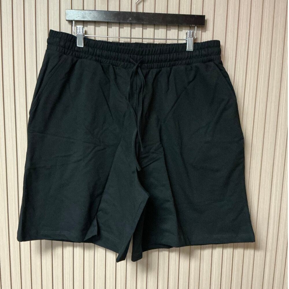 ASOS Design Long Length Sweat Shorts in Black Size 12